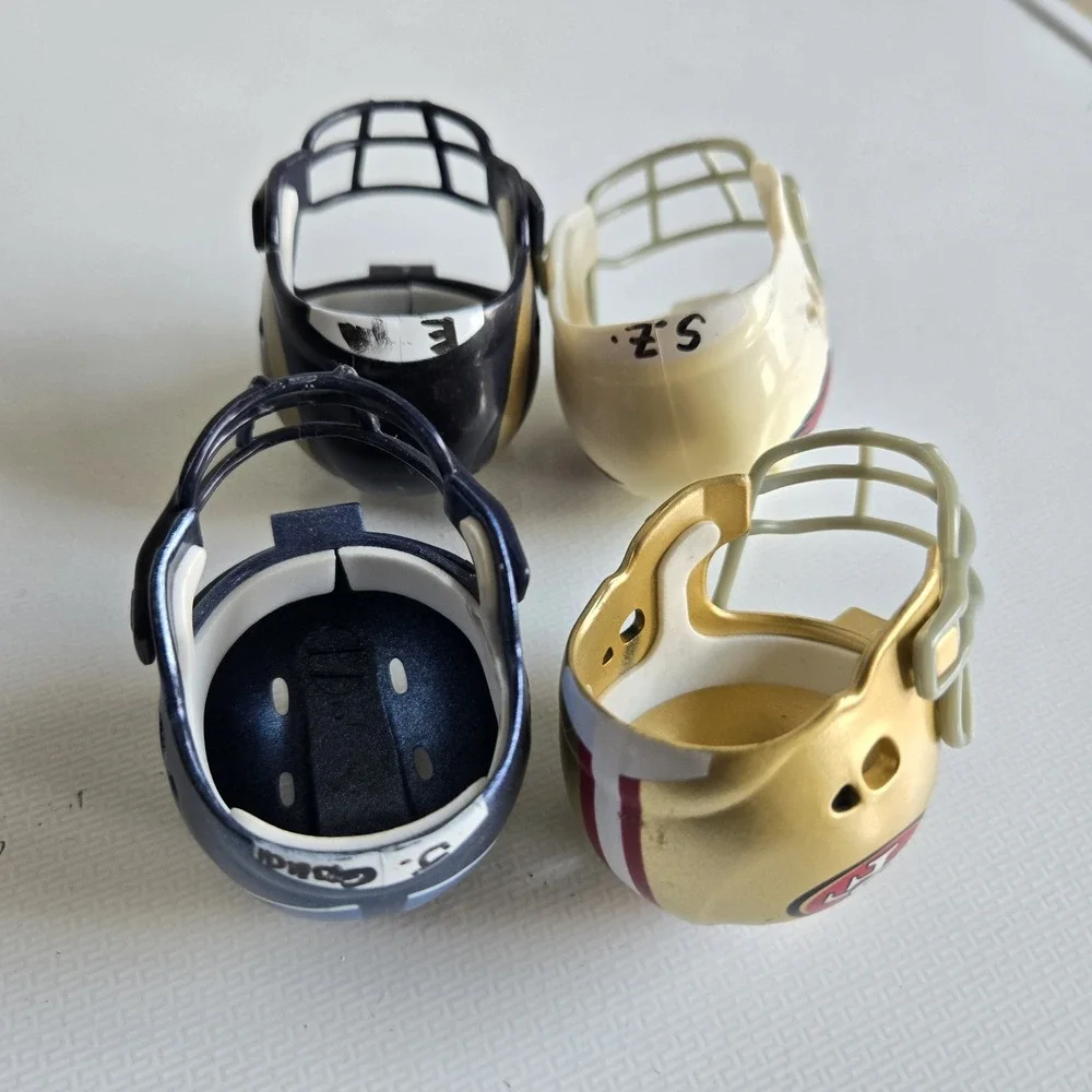 4 NFL Riddell Pocket Pro Helmet Lot NFC West Throwback Mini Football Vintage 1.5